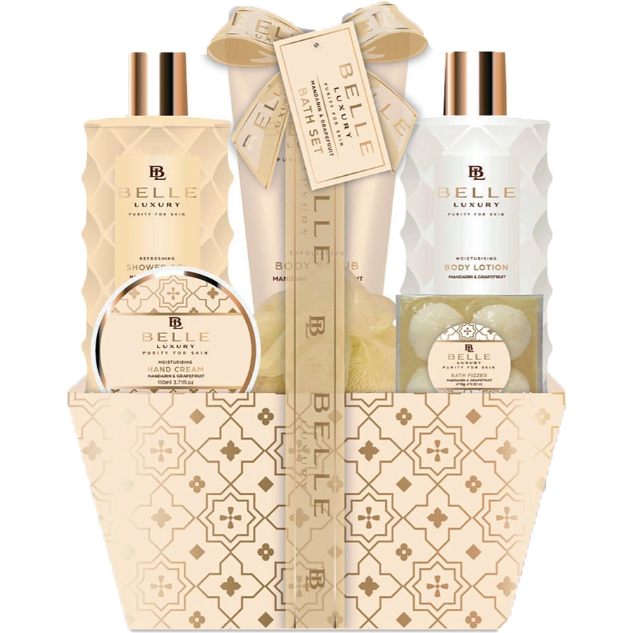 Corbeille de bain - Belle Luxury Gold - 6 produits