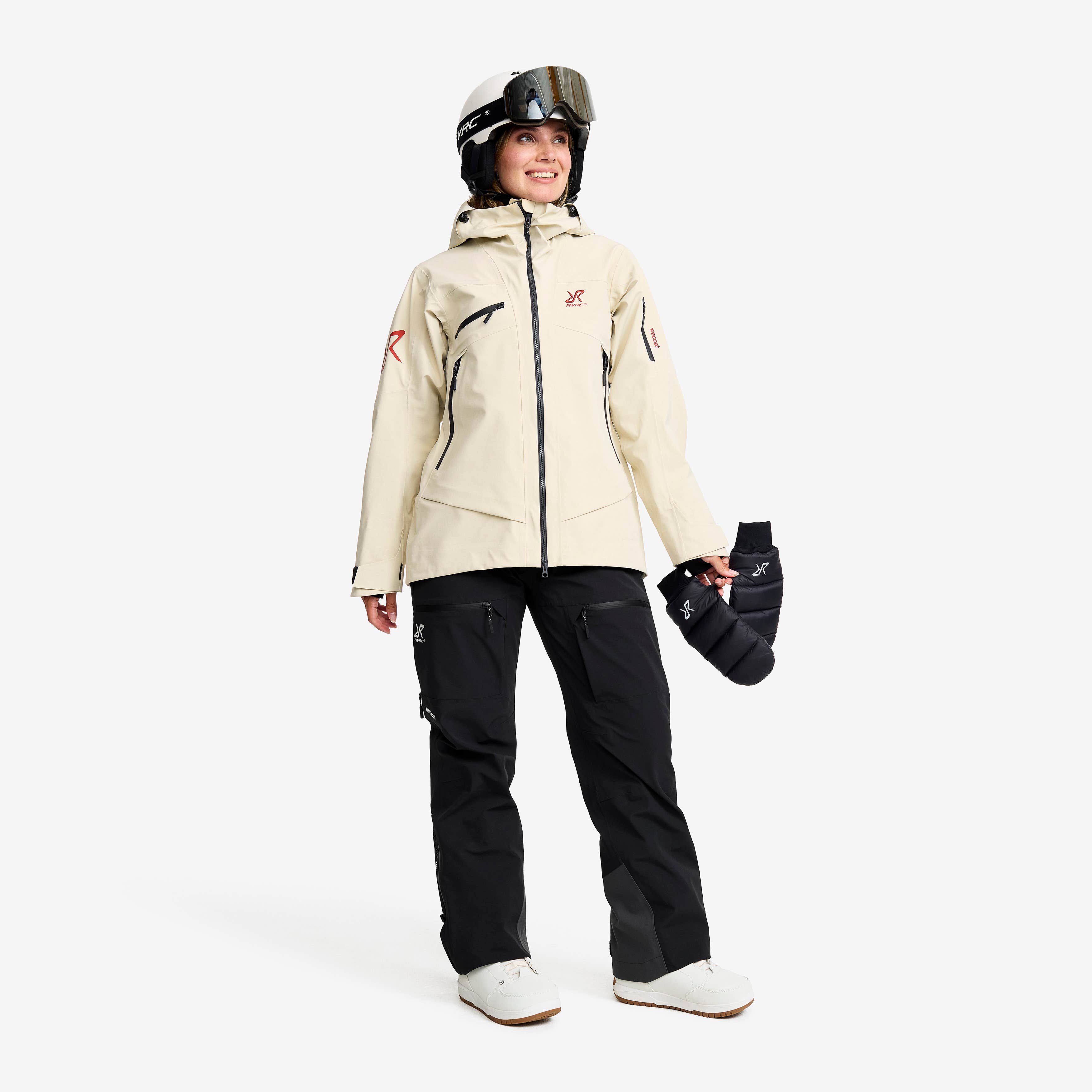 Atlas 3L Ski Bib Pants Dame Black