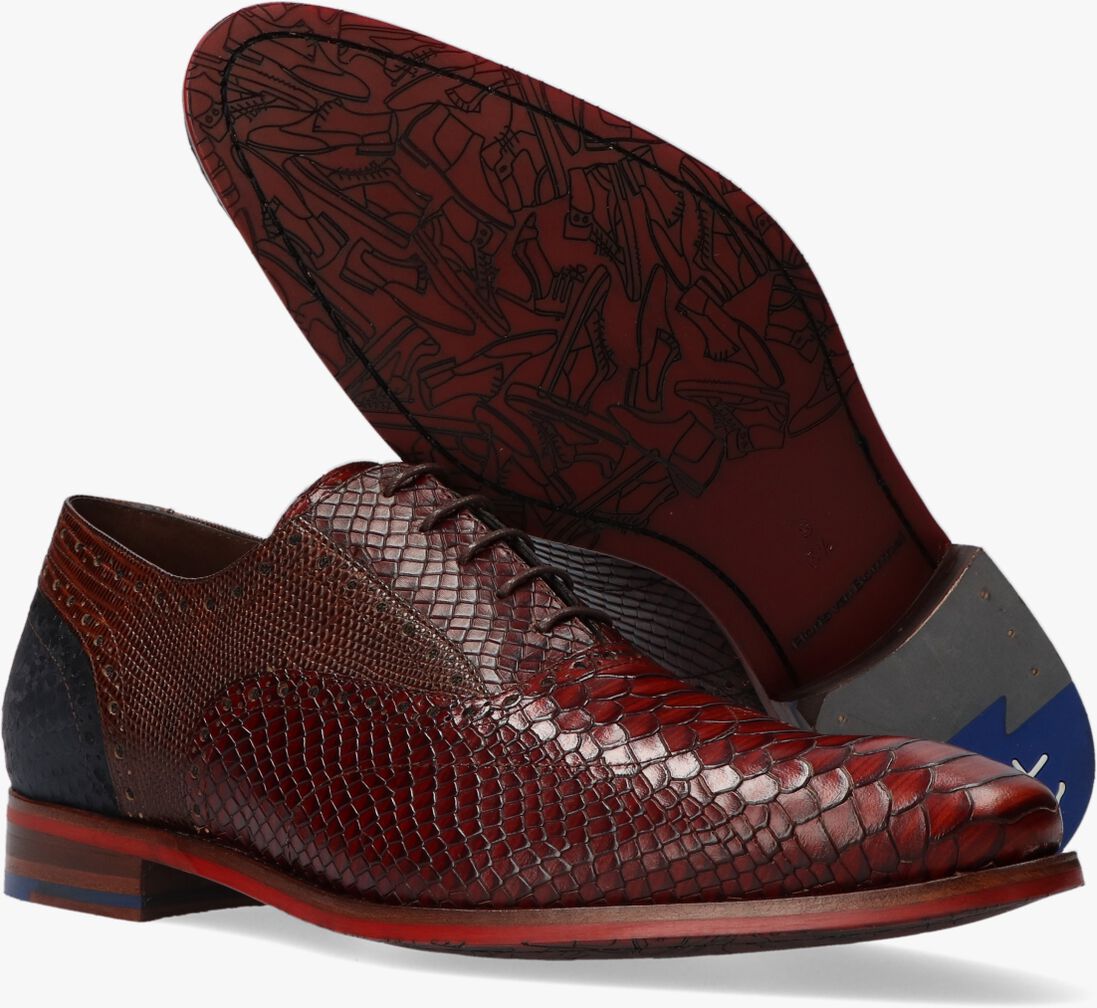 FLORIS VAN BOMMEL cognac floris van bommel nette schoenen sfm-30238
