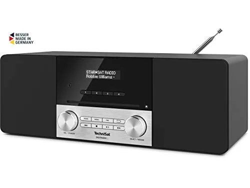 TechniSat DigitRadio 3 - Audiosystem - 2 x 10 Watt - sort, sølv