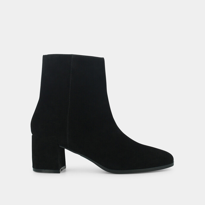 Bottines à talons  en velours noir