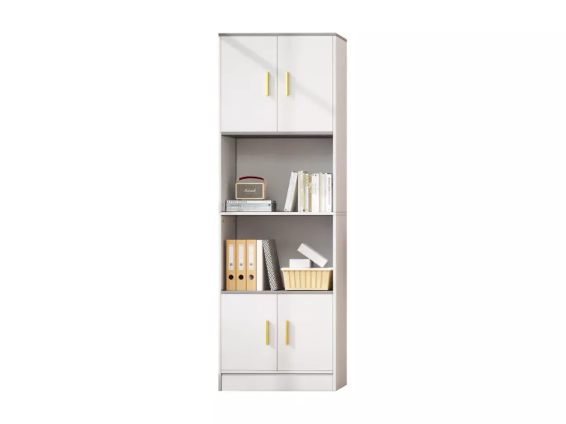 Arturesthome vitrine blanche élégante - 4 portes