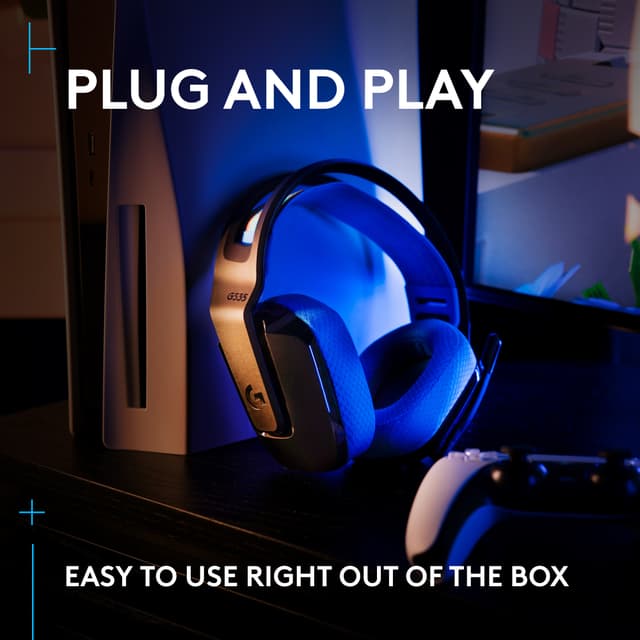 Logitech G G535 gaming-høretelefoner (sort)
