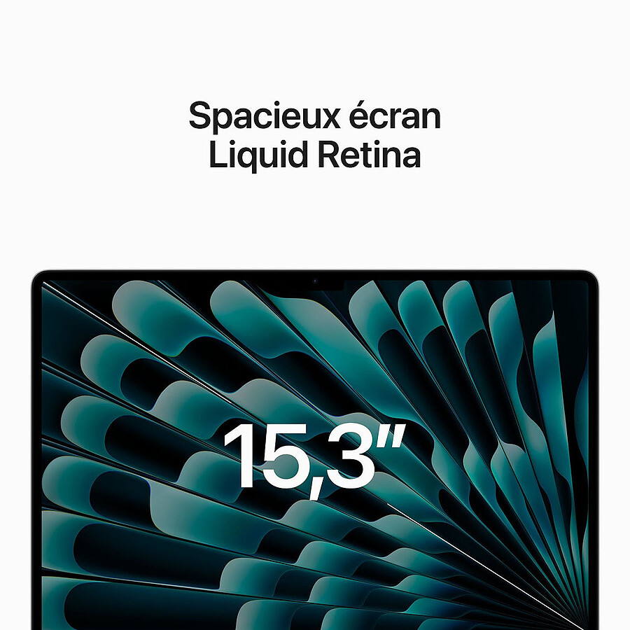 Apple MacBook Air M2 15 pouces (2023) Argent 8Go/256 Go (MQKR3FN/A) · Reconditionné