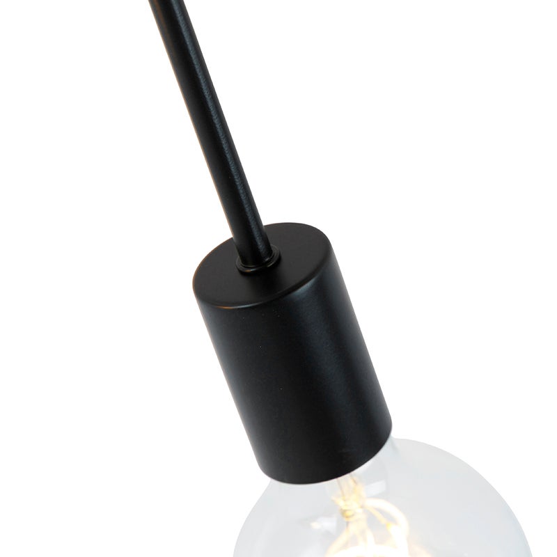 Design plafondlamp, zwart, 6-lichts - Sputnik