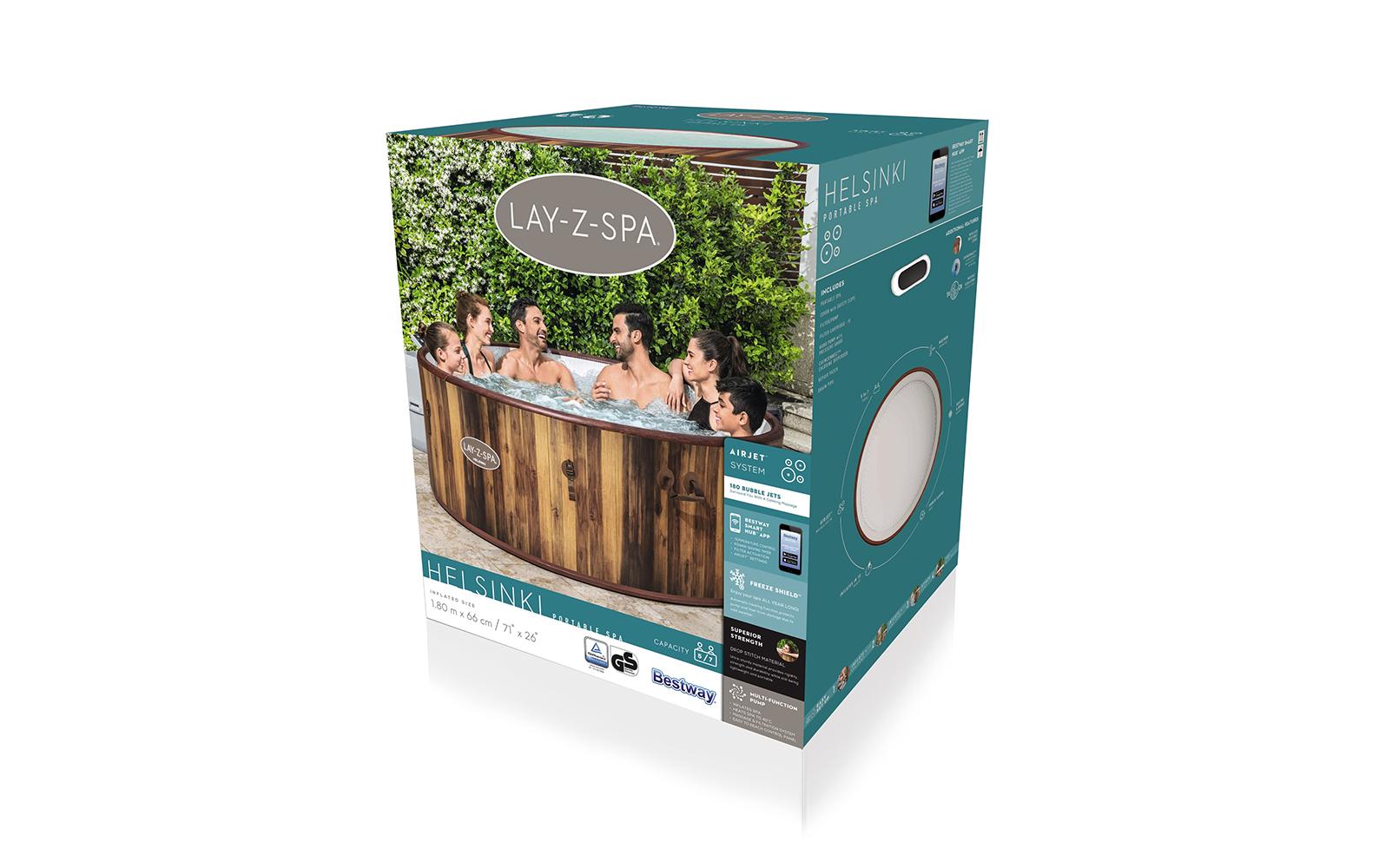 Whirlpool LAY-Z-SPA Helsinki AirJet Ø 180<br>Whirlpool für bis zu 7 Personen
