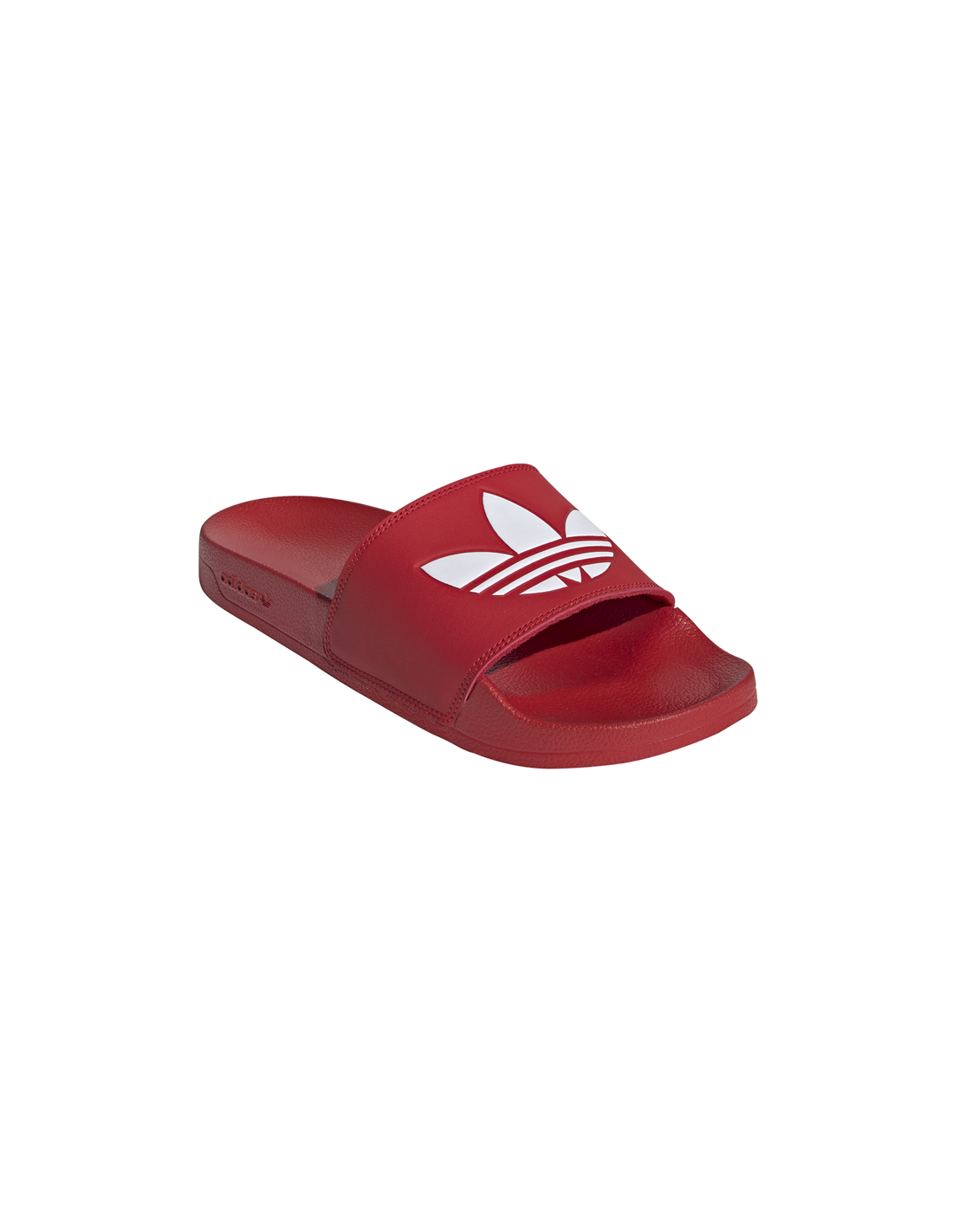 adidas Claquettes homme adilette lite rouge/blanc