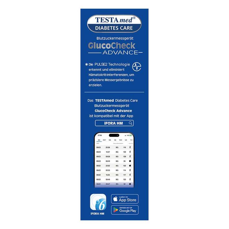 Testamed Glucocheck Advance BZ MG Starterset BT, 1 St