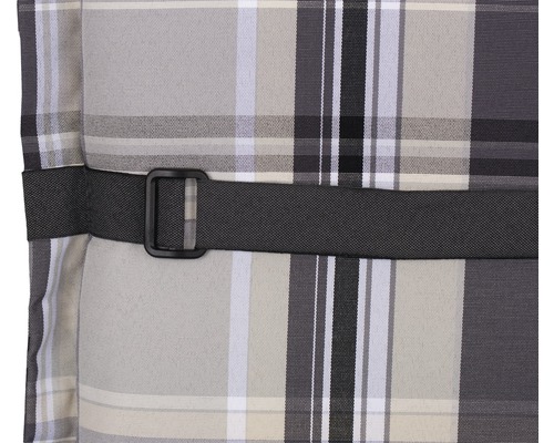 Kussen voor hoge rugleuning 120 x 50 cm Dralon polyester grijs