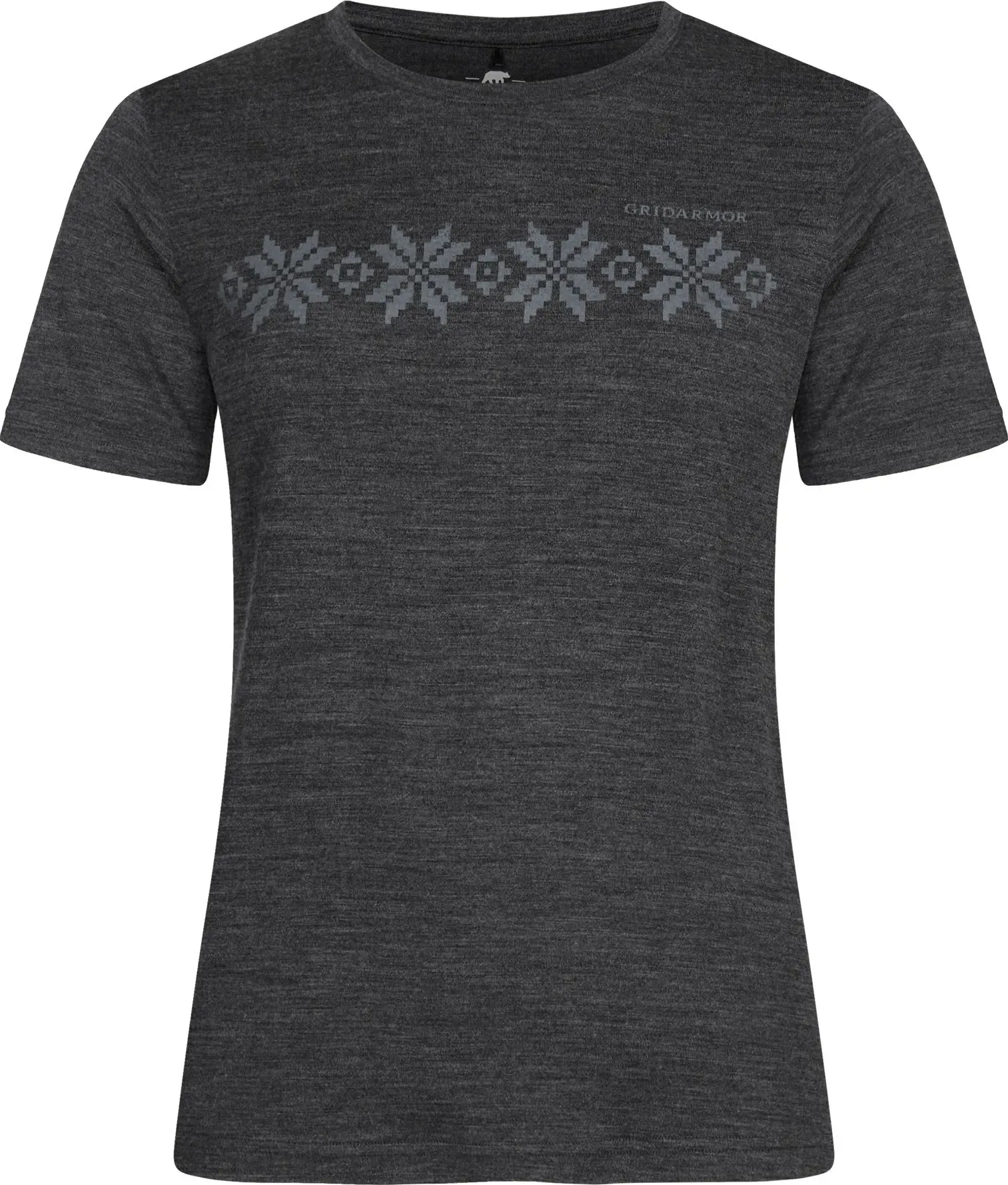 Gridarmor Women's Larsnes Merino T-Shirt Dark Grey Melange