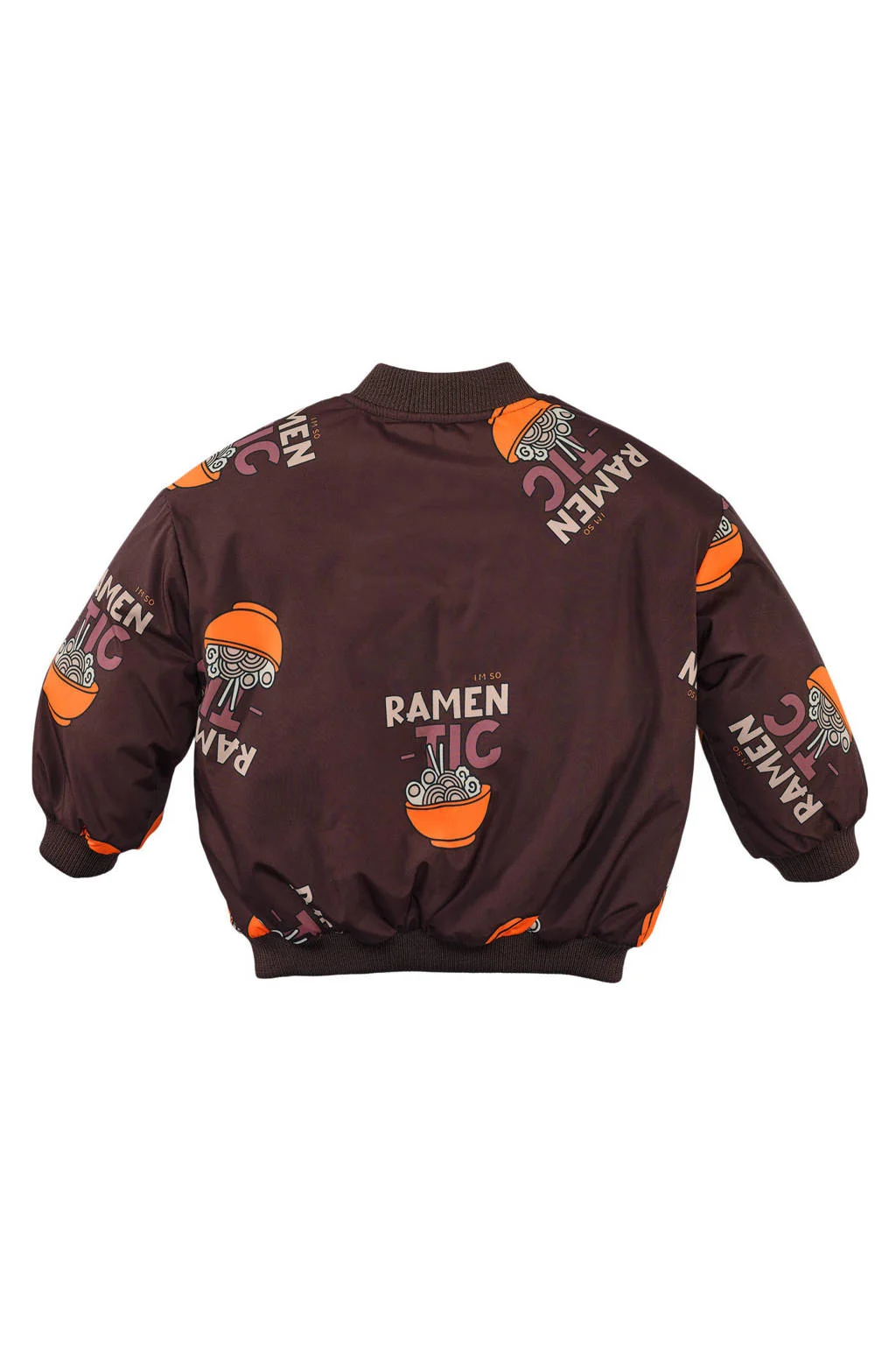 Z8 mini winterjas Camiel bruin/oranje