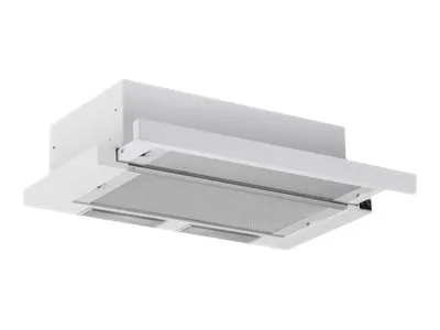 SILVERLINE SL 1152 V3 - Hætte - teleskopisk - bredde: 59.8 cm - dybde: 30.5 cm - udtrækning og recirkulation (-) - hvid/stål