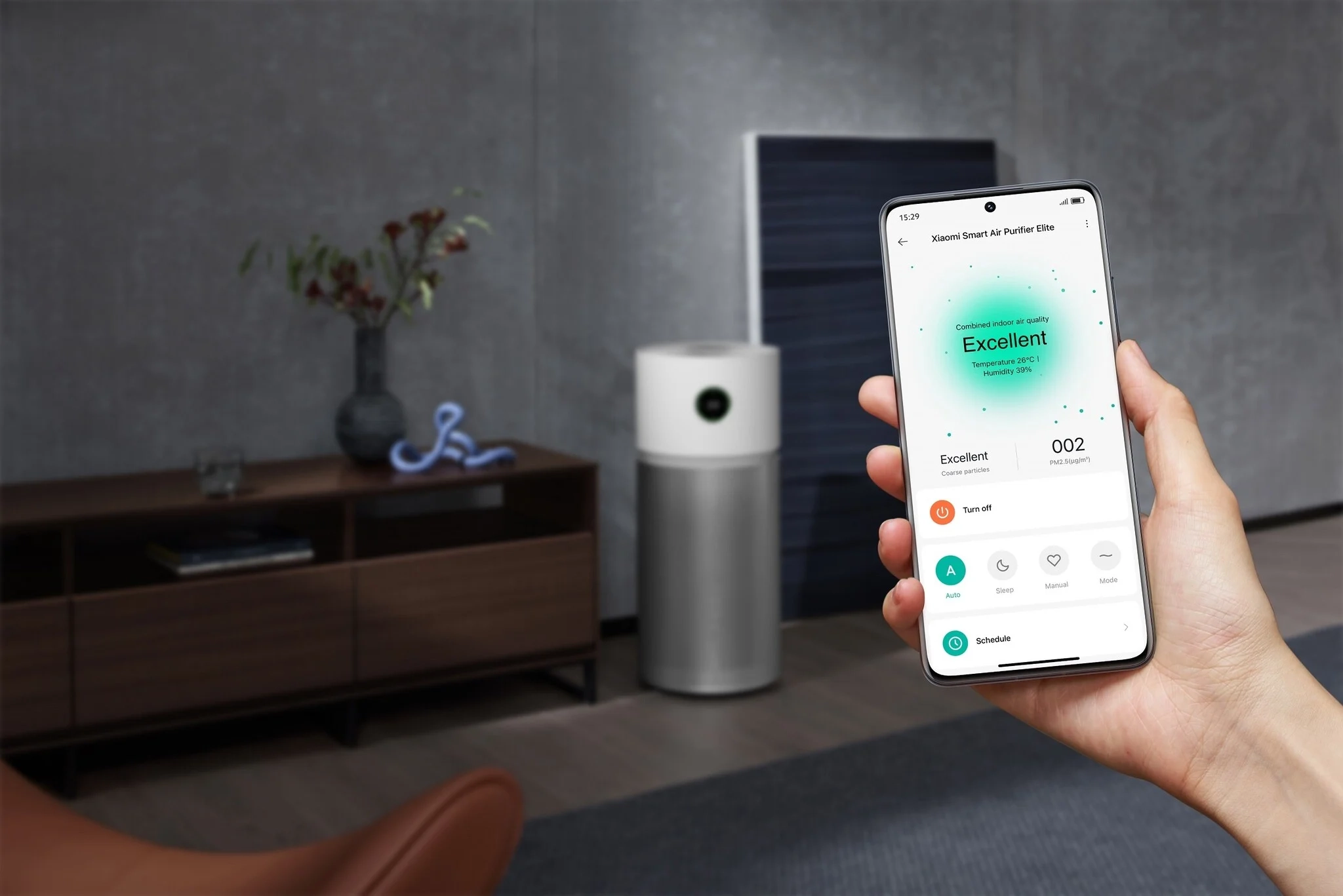 Mi Smart Air Purifier Elite Luftreiniger mit Filtersystem / OLED Display / App Steuerung (BHR6359EU) - Weiss