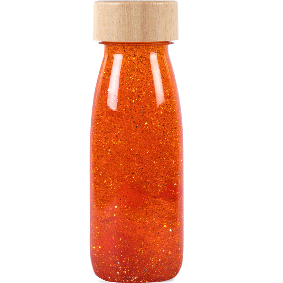 Petit boum sensorische fles float - orange