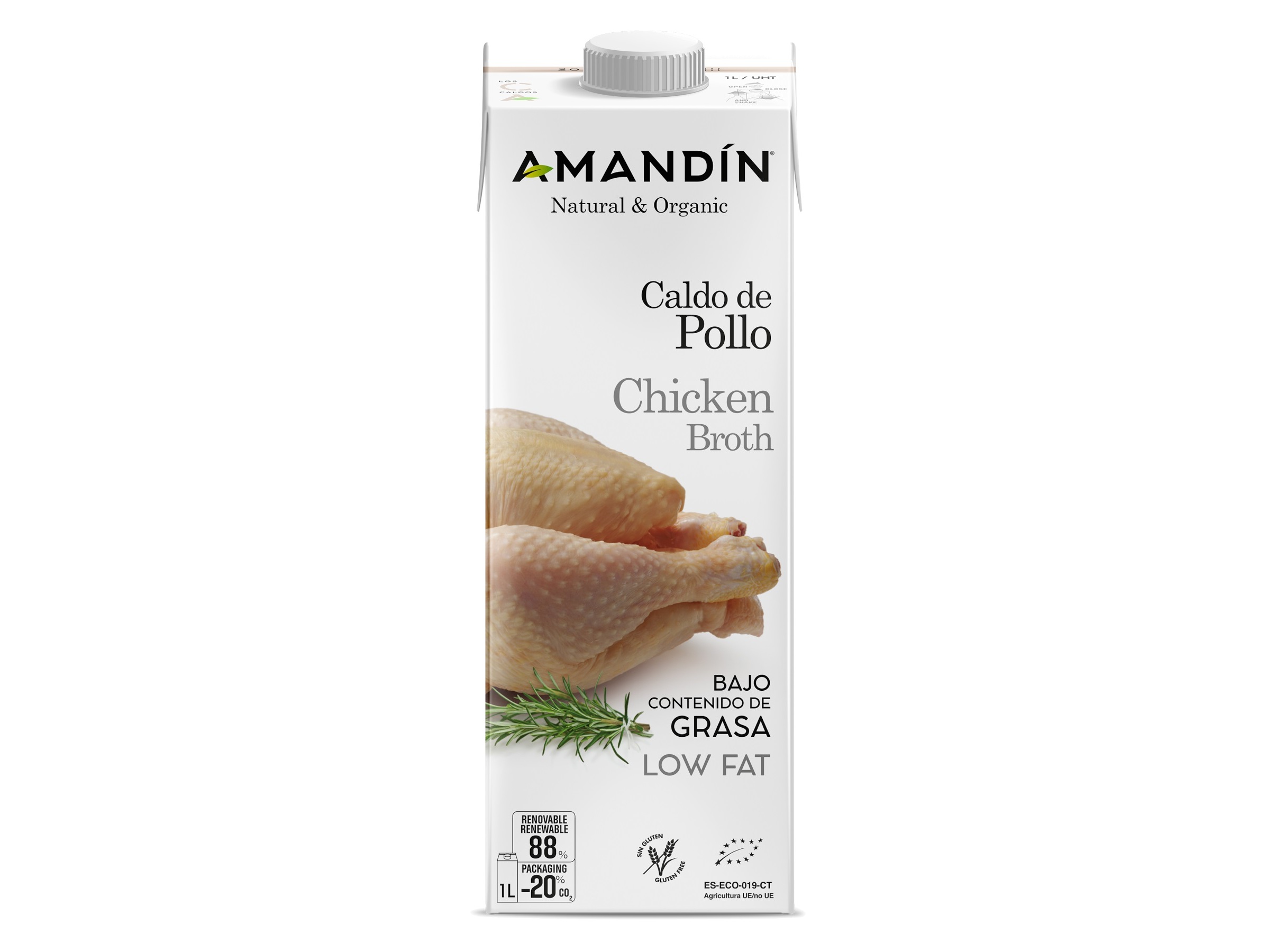 CALDO DE GALINHA AMANDÍN BIO 1L