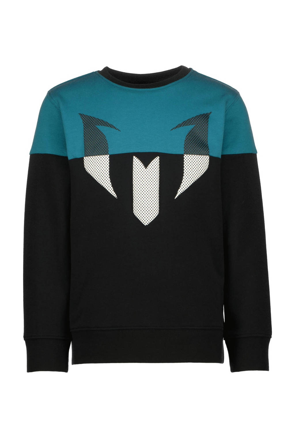 Vingino sweater Nessi met logo diepblauw/zwart