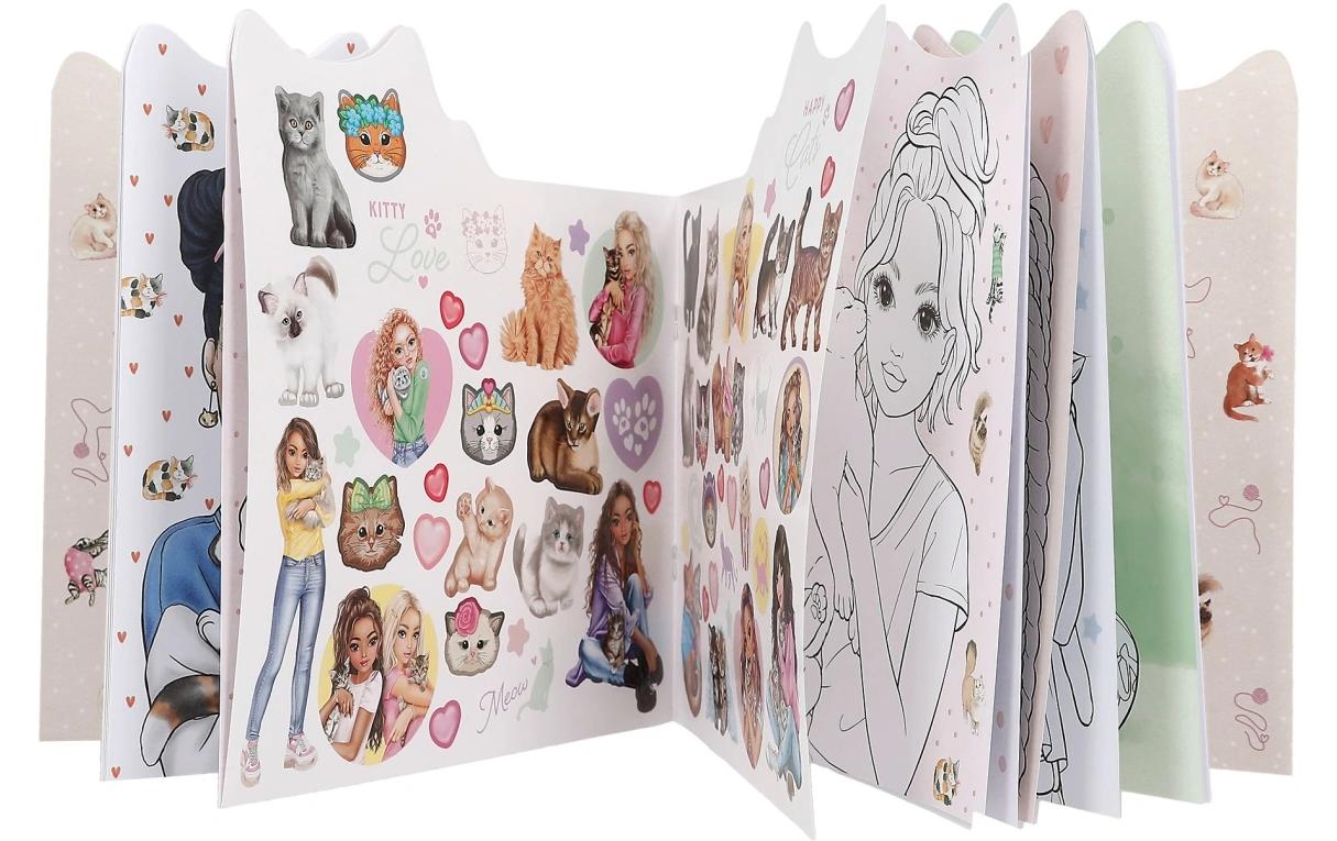Malbuch Kitty Top ModelAusmalspass für Katzenfreunde