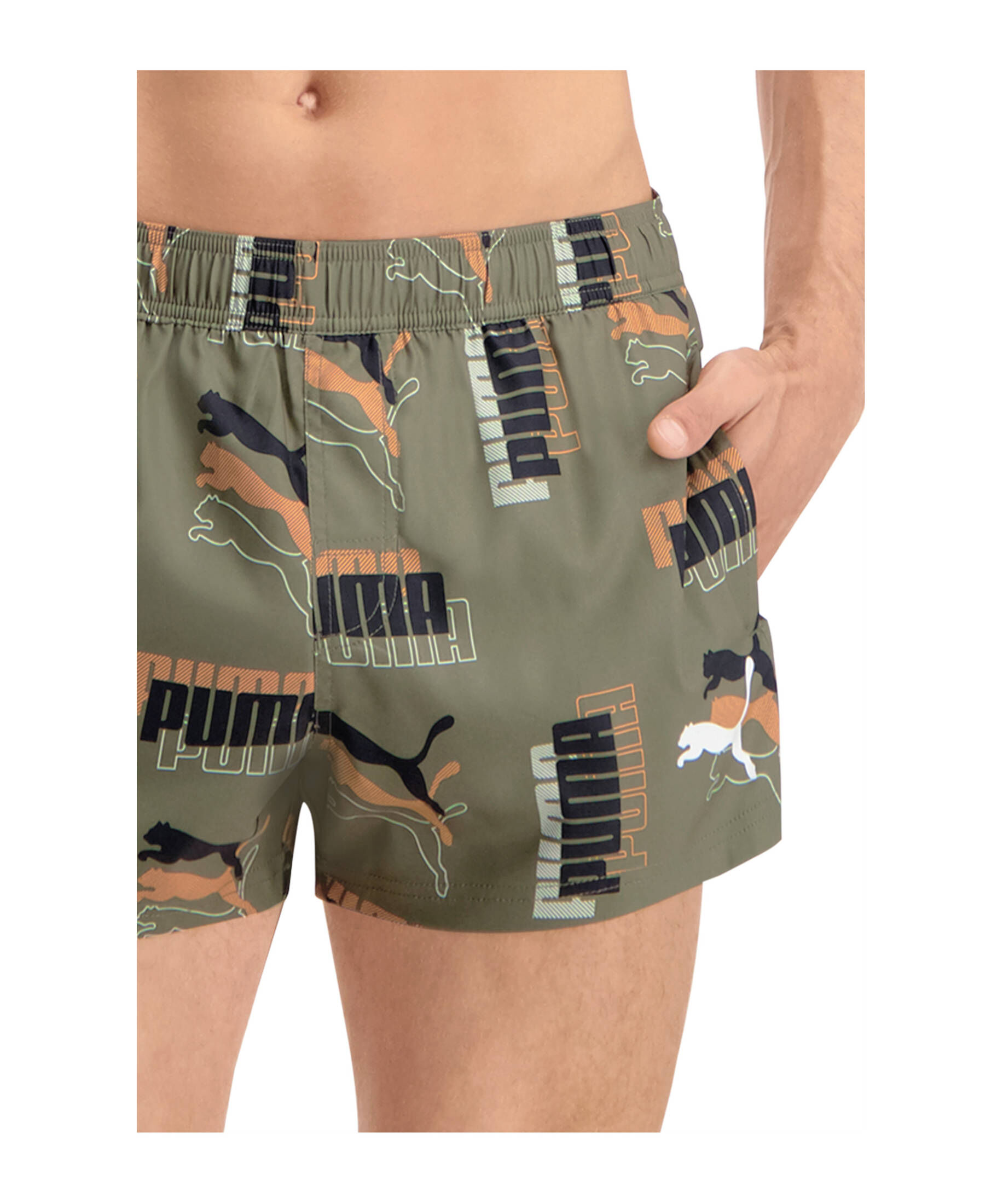 Puma| Herren Underwear - Hosen Swim Logo Print Badehose