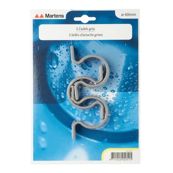 Martens zadel PVC grijs 40 mm 3 stuks