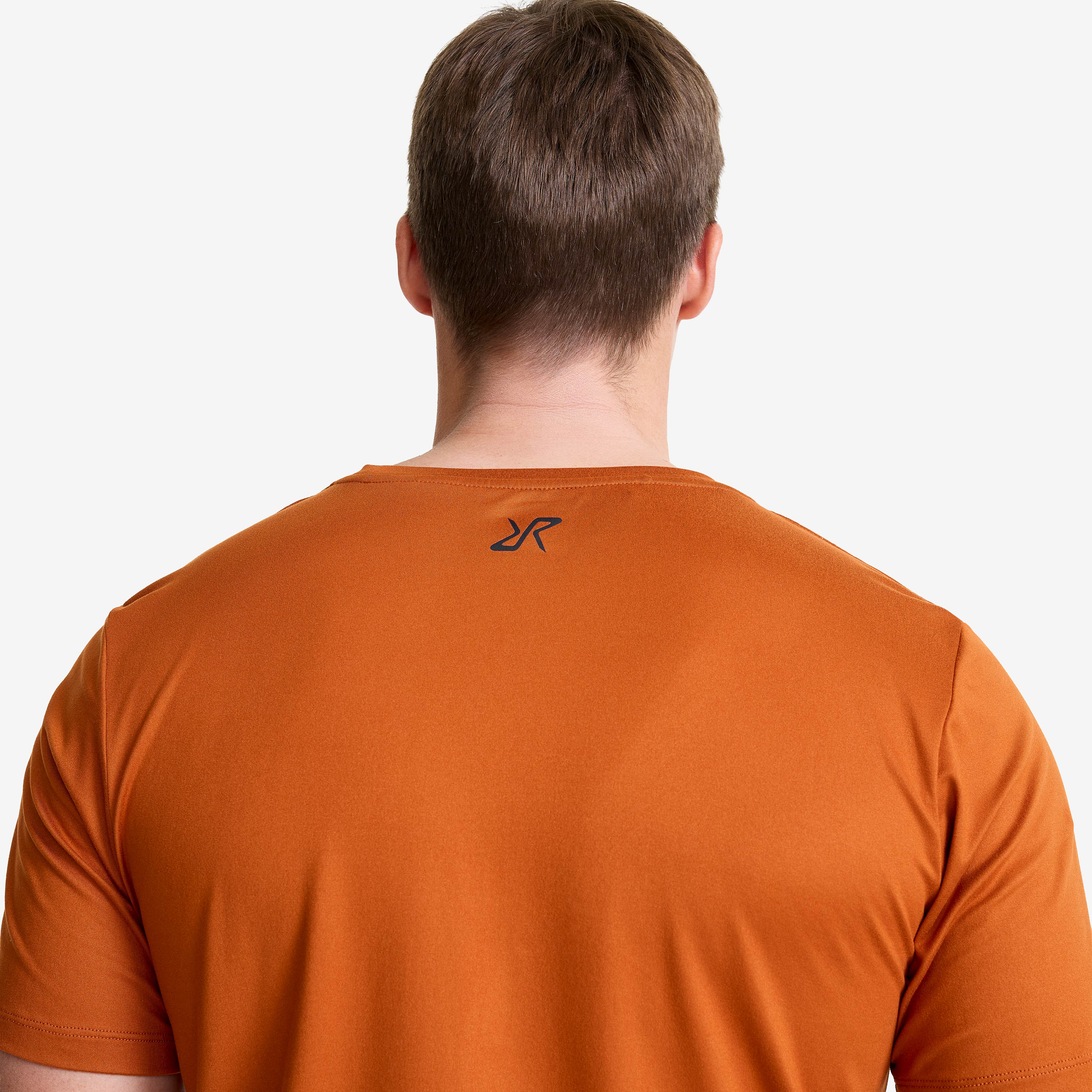 Mission Logo T-shirt Herre Terracotta Brown