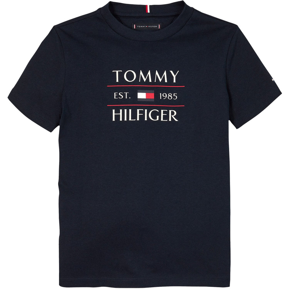 Køb Tommy Hilfiger Dark Night Navy Flag Reg T-Shirt