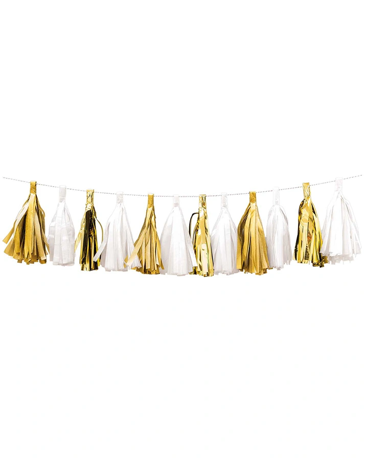 Girlande QUASTEN – GOLD (2m)
