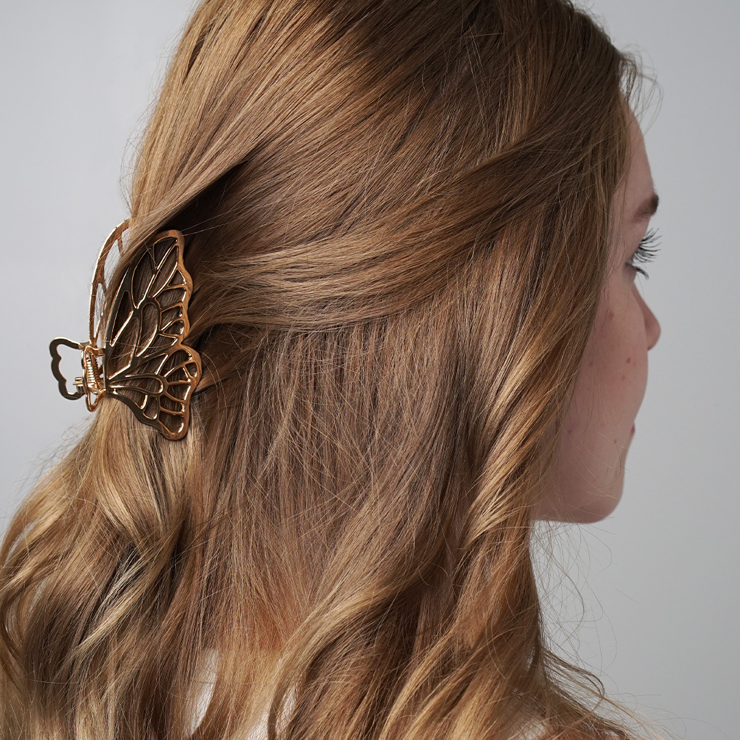 Haarklammer - Golden Butterfly