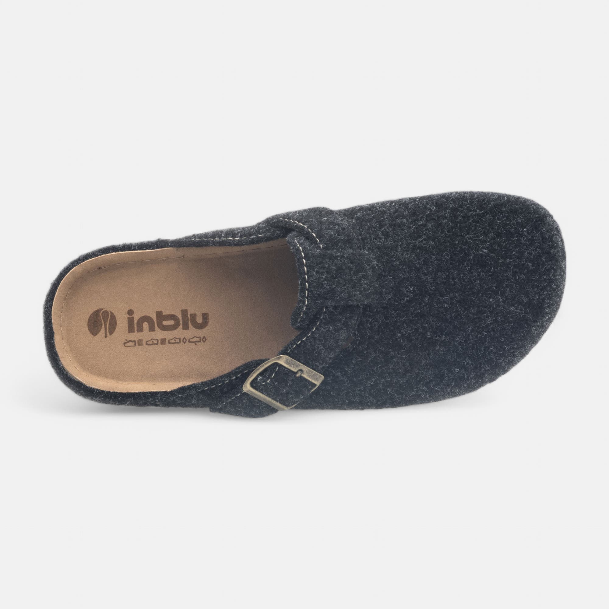 Pantoufles mules Homme anthracite