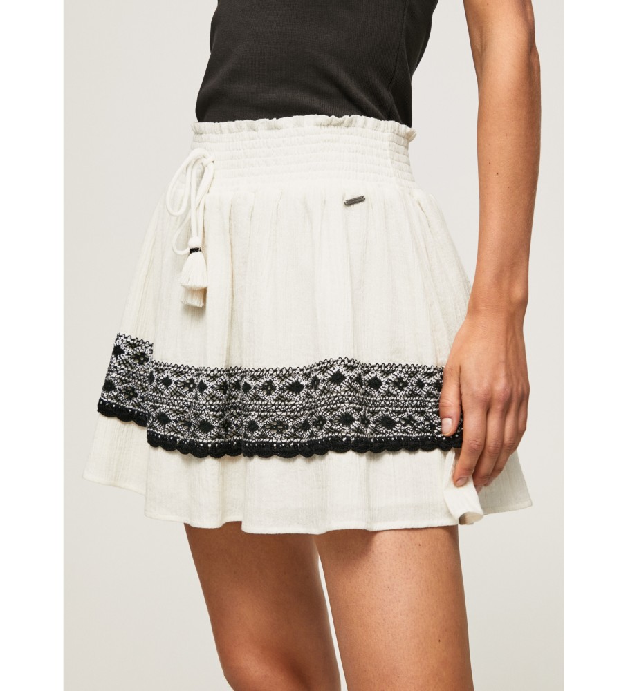 Saia Didi branca da Pepe Jeans