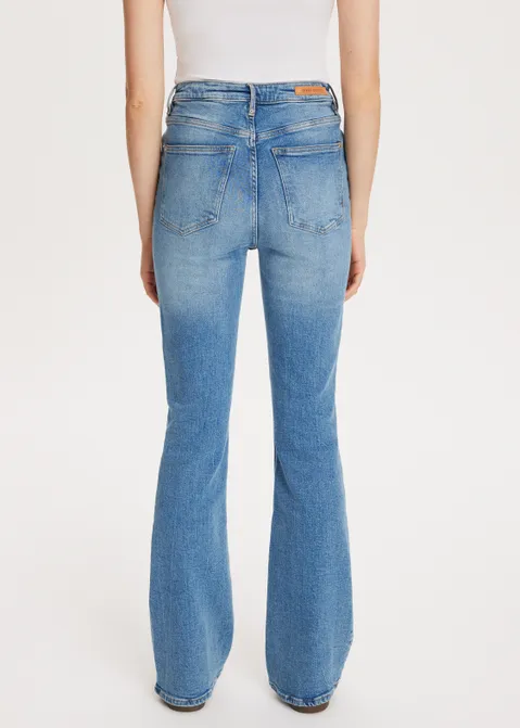 Sue high rise flare blauw (BLW.USM)