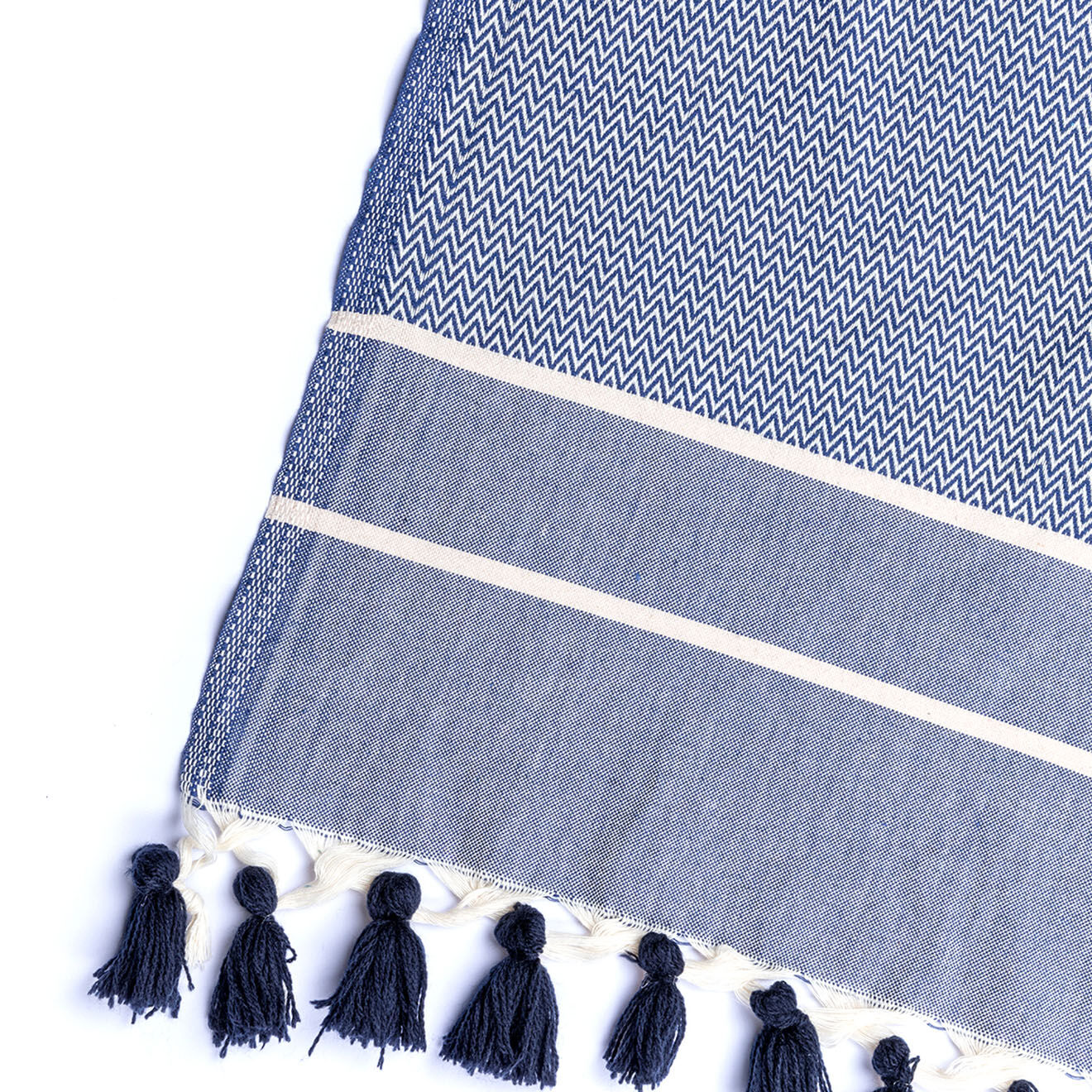 Febronie Plaid Stockholm bleu marine
