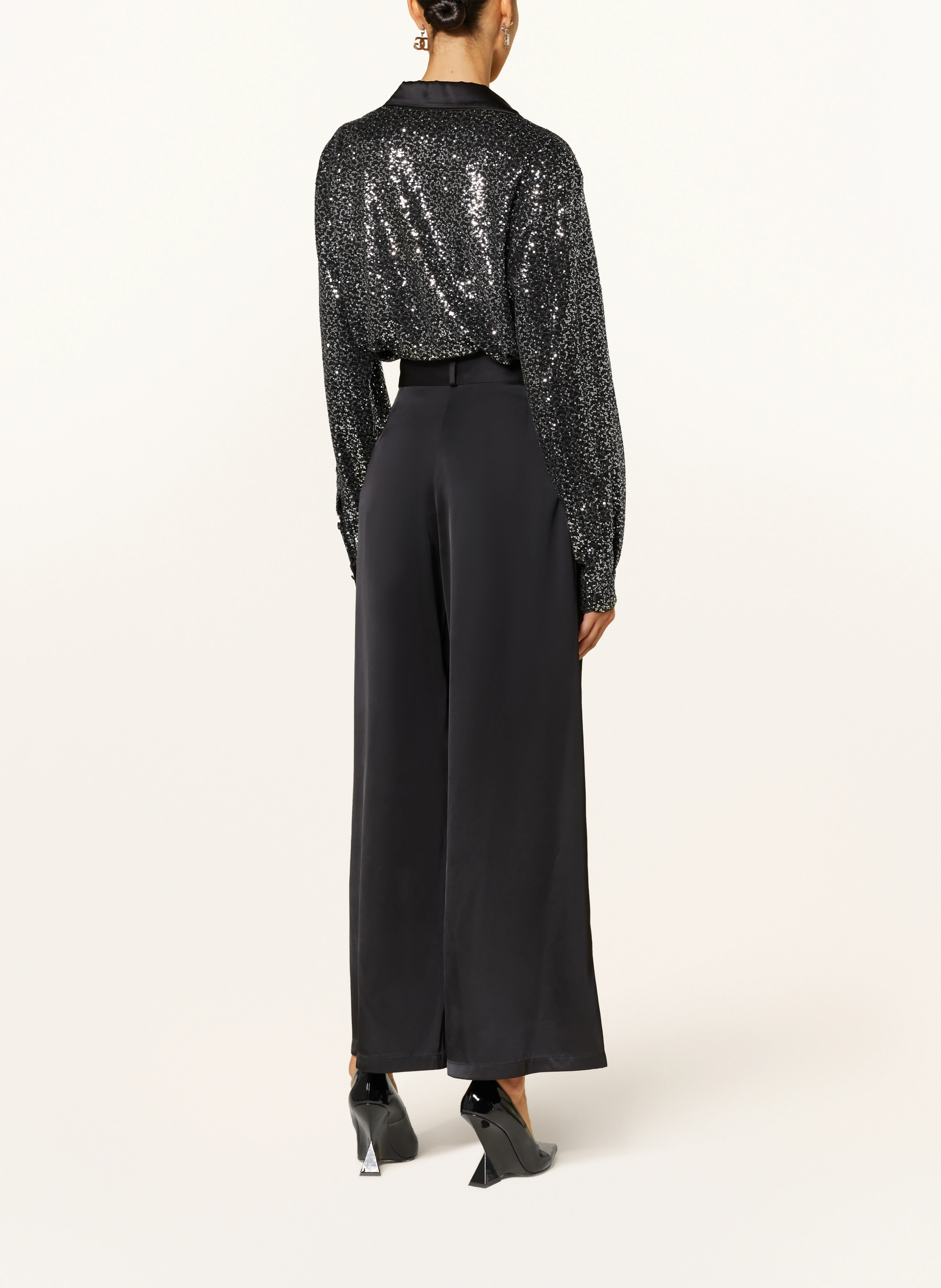 DOLCE & GABBANA Satinbluse mit Pailletten