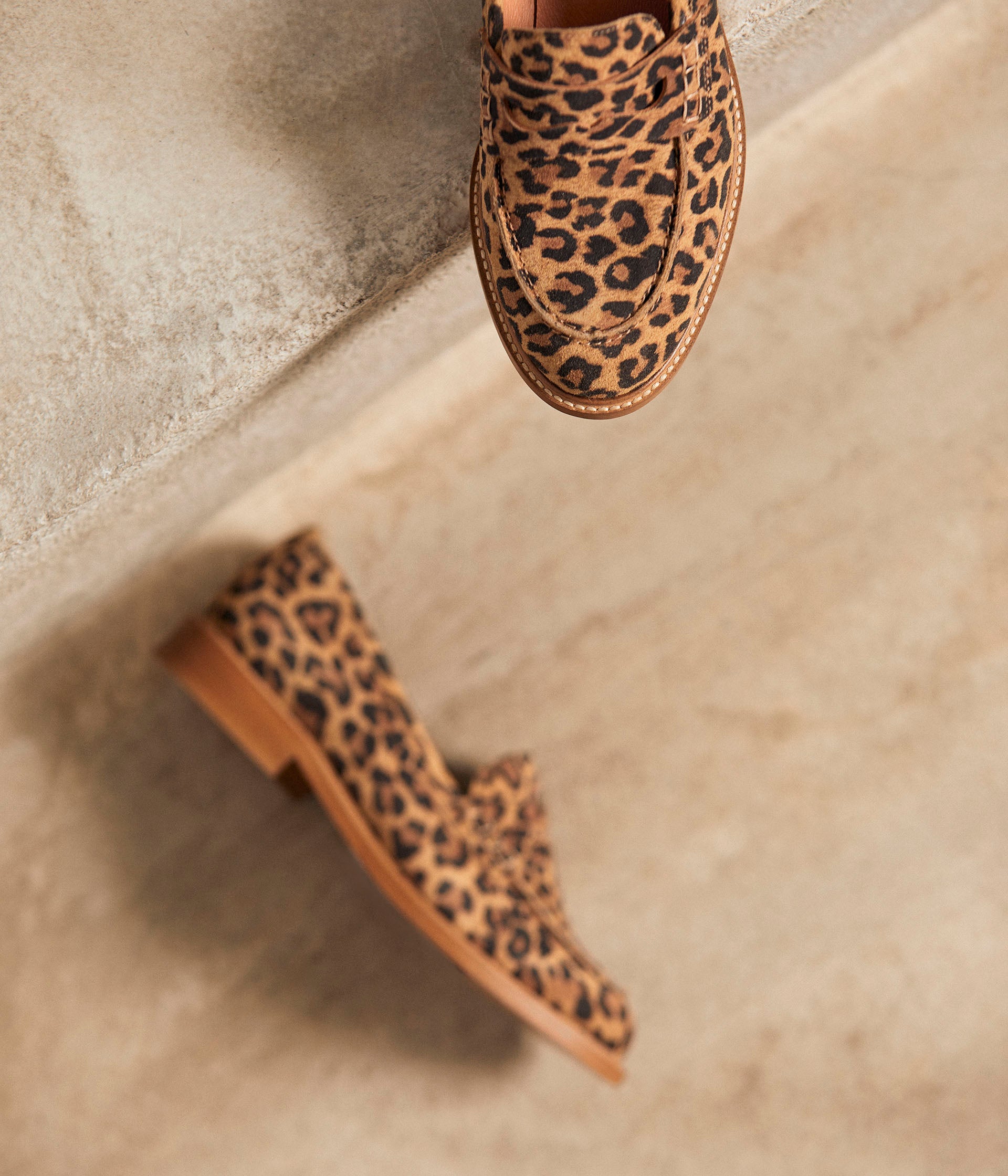 Mocassins motif léopard Angella