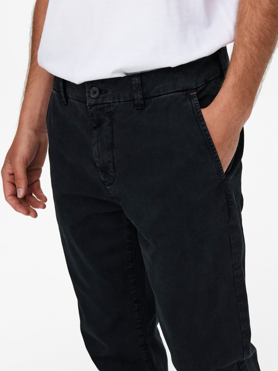 ONSPETE Slim Fit Chino Hose Black