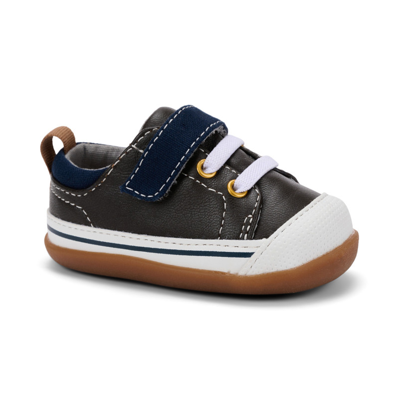 See Kai Run See Kai Run First Walker Stevie Brown Leather Blue