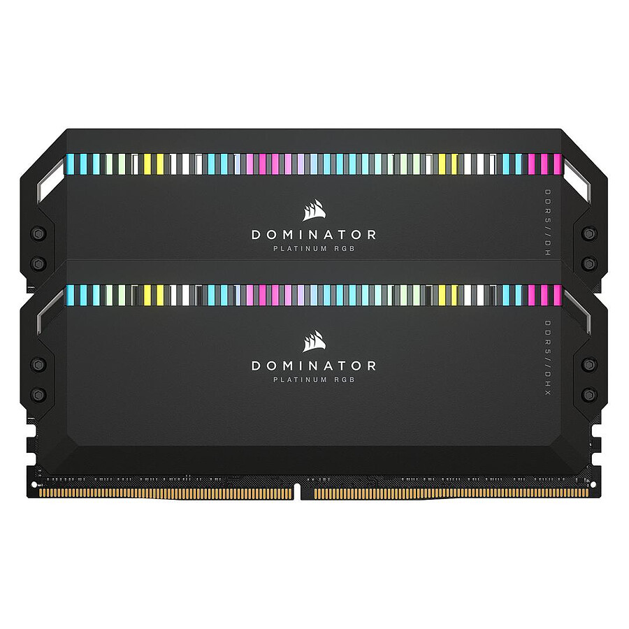 Corsair Dominator Platinum RGB Black - 2 x 16 Go (32 Go) - DDR5 6000 MHz - CL30