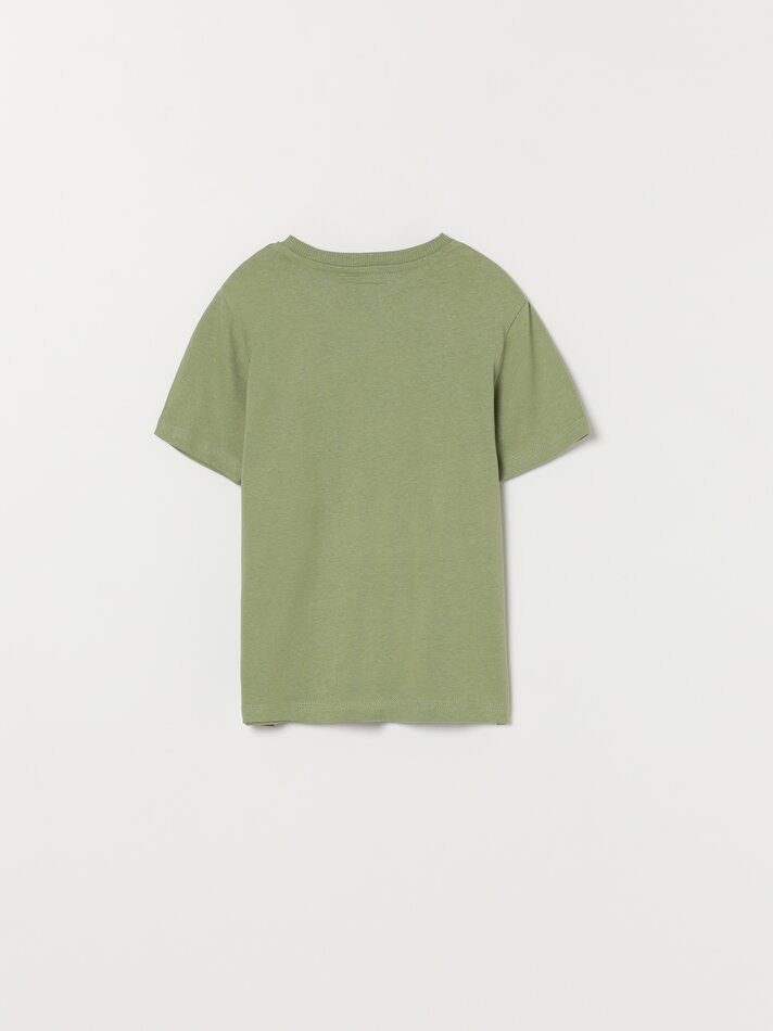 Pacote com 2 camisetas estampadas - Cáqui Claro