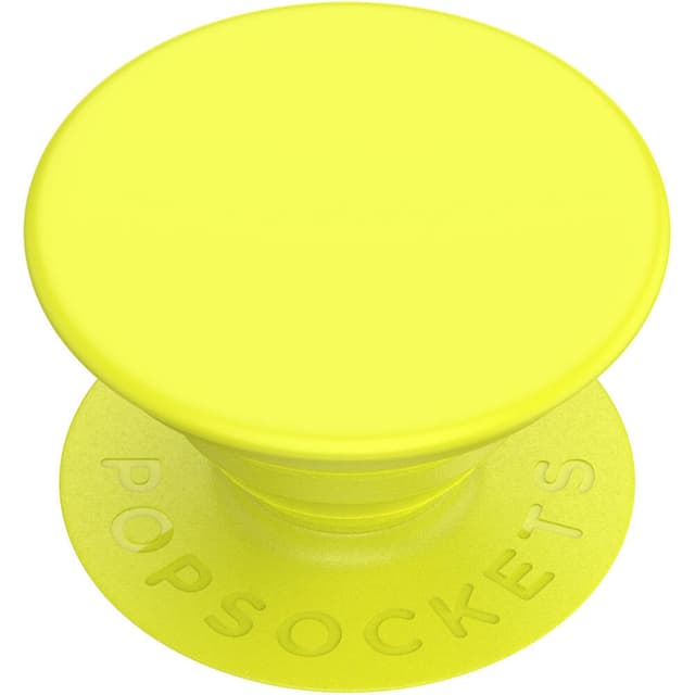POPSOCKETS Neon Jolt Yellow Aftageligt Greb m. Standerfunktion