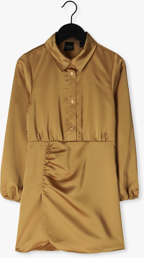NIK & NIK gouden nik & nik mini jurk riva dress