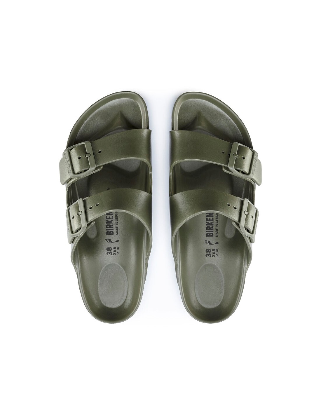 birkenstock mules femme arizona eva caoutchouc kaki