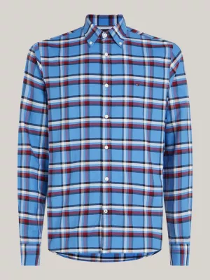 Camisa xadrez listrada global de corte regular