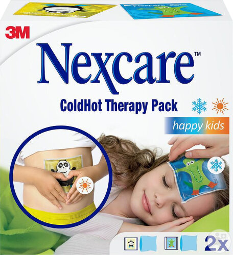 Nexcare ColdHot Therapy Pack Happy Kids Compresses Thermiques 2 Compresses