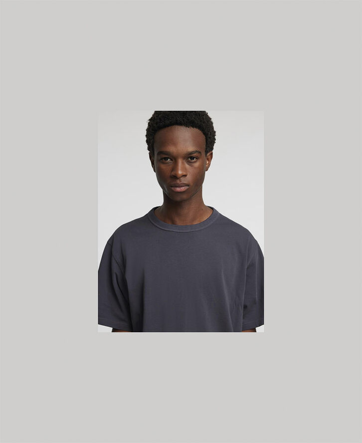 Annarr ANRRO GARMENT DYE SS O-NECK TEE Pewter