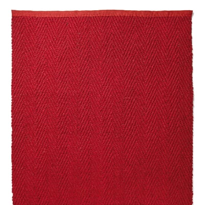 Kokosteppich Fischgrat, Rot, Breite 65 cm