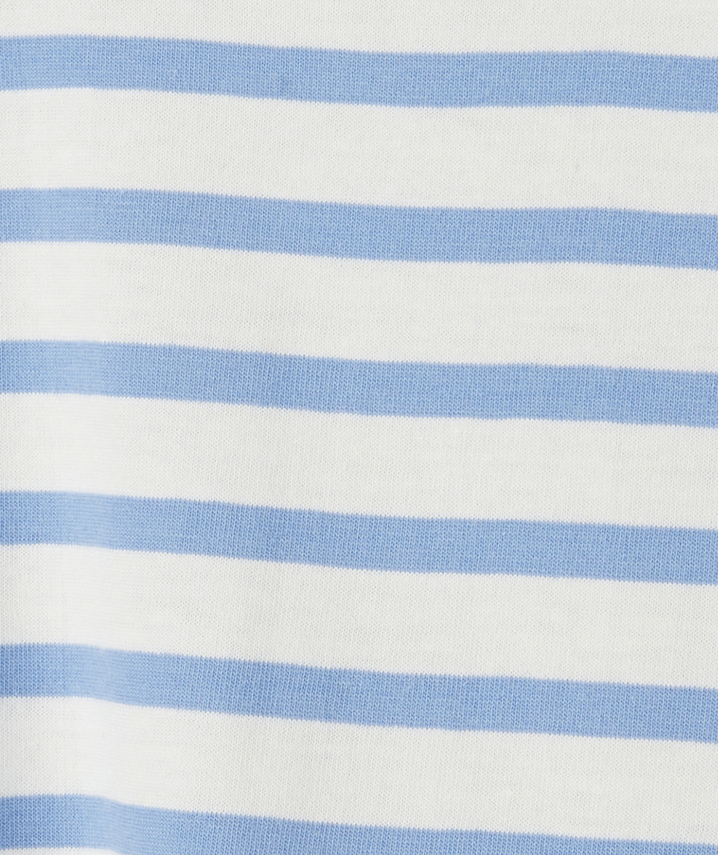 t-shirt bébé garçon en coton bio à rayures colorées