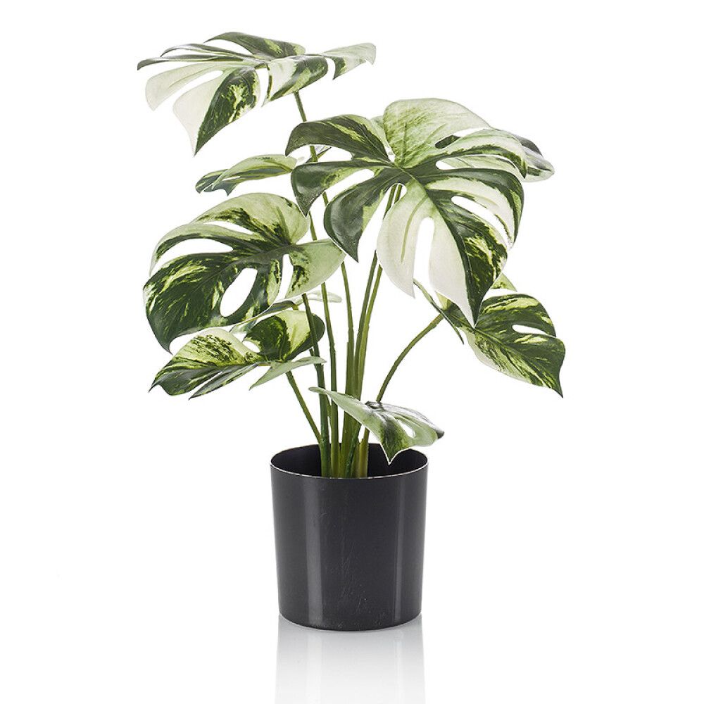 KUNSTIG PLANTE MONSTERA I POTTE 40CM