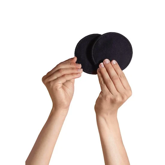 6 Coussinets d'allaitement lavables en coton   Noir        de               Carriwell