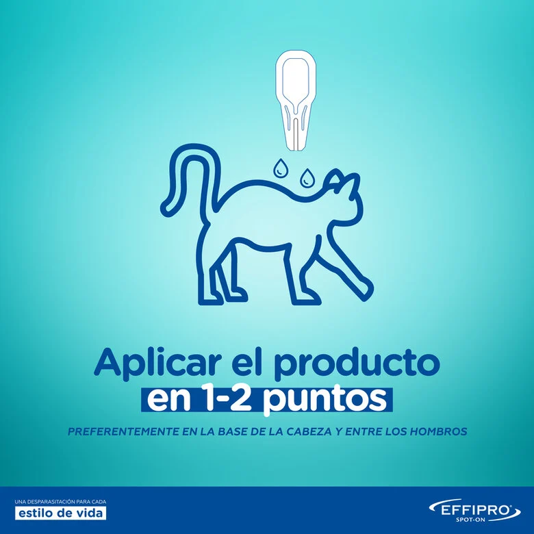 Pipetas antiparasitárias Effipro para gatos