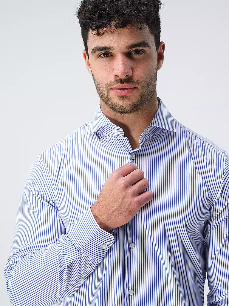 BOSS Hemd Slim Fit blau