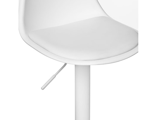TOILINUX - Lot de 2 chaises de bar aiko en polypropylène ajustable - bl...